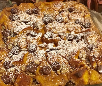 Pumpkin Chocolate Bread Pudding