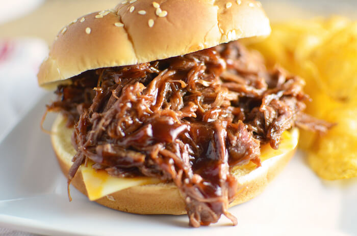 3 Ingredient BBQ Beef Sandwich