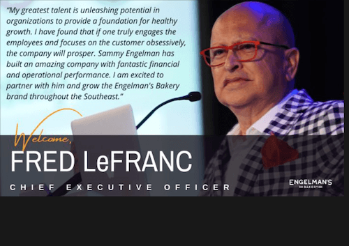 Fred LeFranc Appointed CEO of Engelman’s Bakery