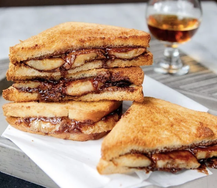 Midnight Nutella Banana Sandwich