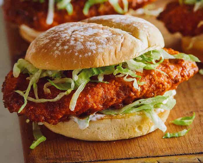 Baked Honey Hot Chicken Sandwiches