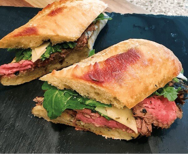 Flank Steak & Arugula Sandwiches